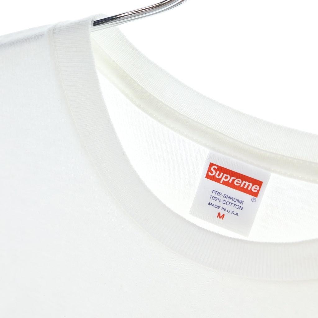 SUPREME(シュプリーム) 21AW Est 1994 Tee フロントロゴプリント クルーネック 半袖Tシャツ カットソー ホワイト
