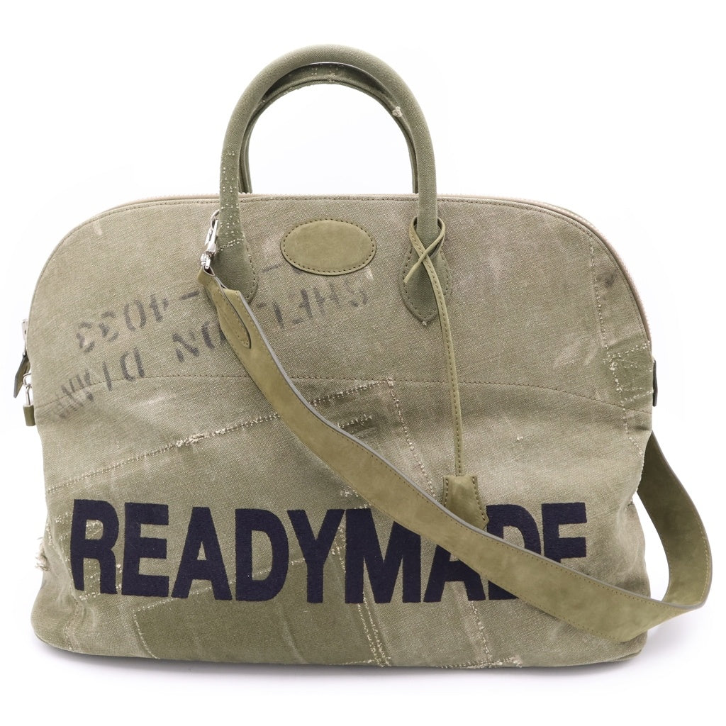 READY MADE(レディメイド) DAILY BAG ヴィンテージ加工 デイリー 2WAY ボストンバッグ ショルダーバッグ カーキ