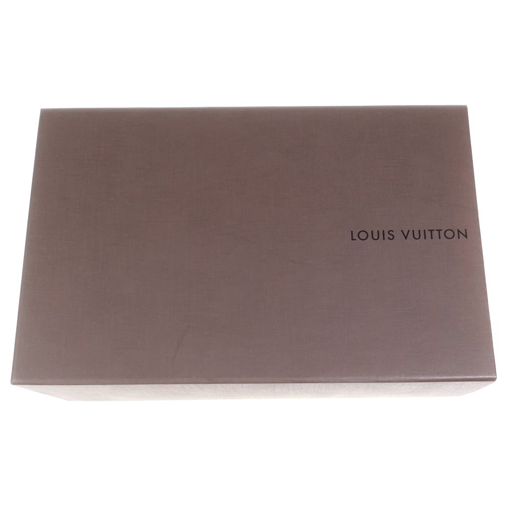 LOUIS VUITTON(ルイヴィトン) Black Satin Bank Slip On Loafers ブラックサテンパンクスリッポン ダミエ 総柄ローファー ブラック