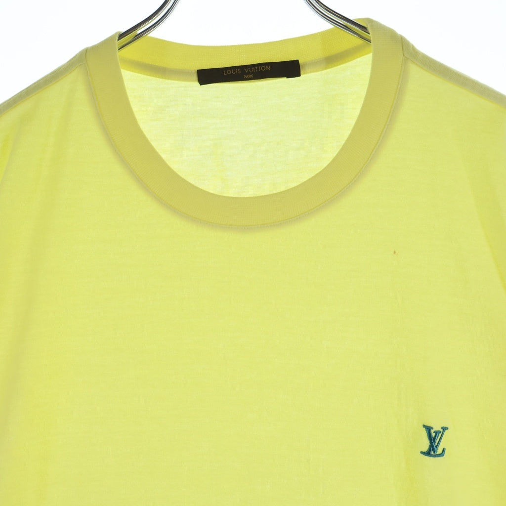 LOUIS VUITTON(ルイヴィトン) フロントロゴ刺繍 半袖Tシャツ カットソー イエロー