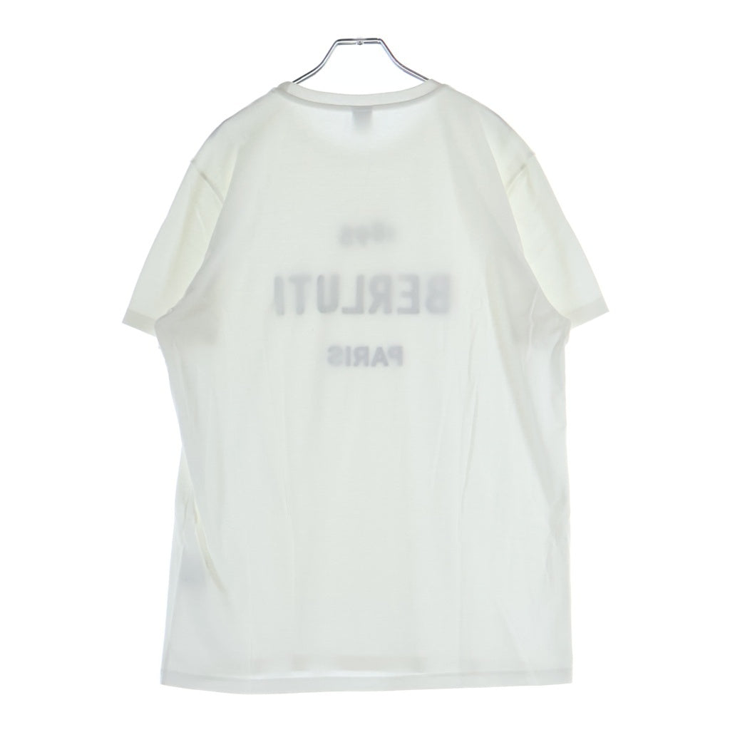 Berluti(ベルルッティ) フロントロゴプリント 半袖Tシャツ カットソー ホワイト R18JRS50JAEK