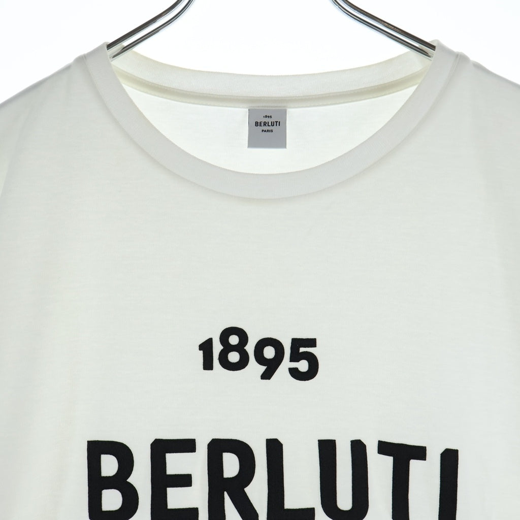 Berluti(ベルルッティ) フロントロゴプリント 半袖Tシャツ カットソー ホワイト R18JRS50JAEK