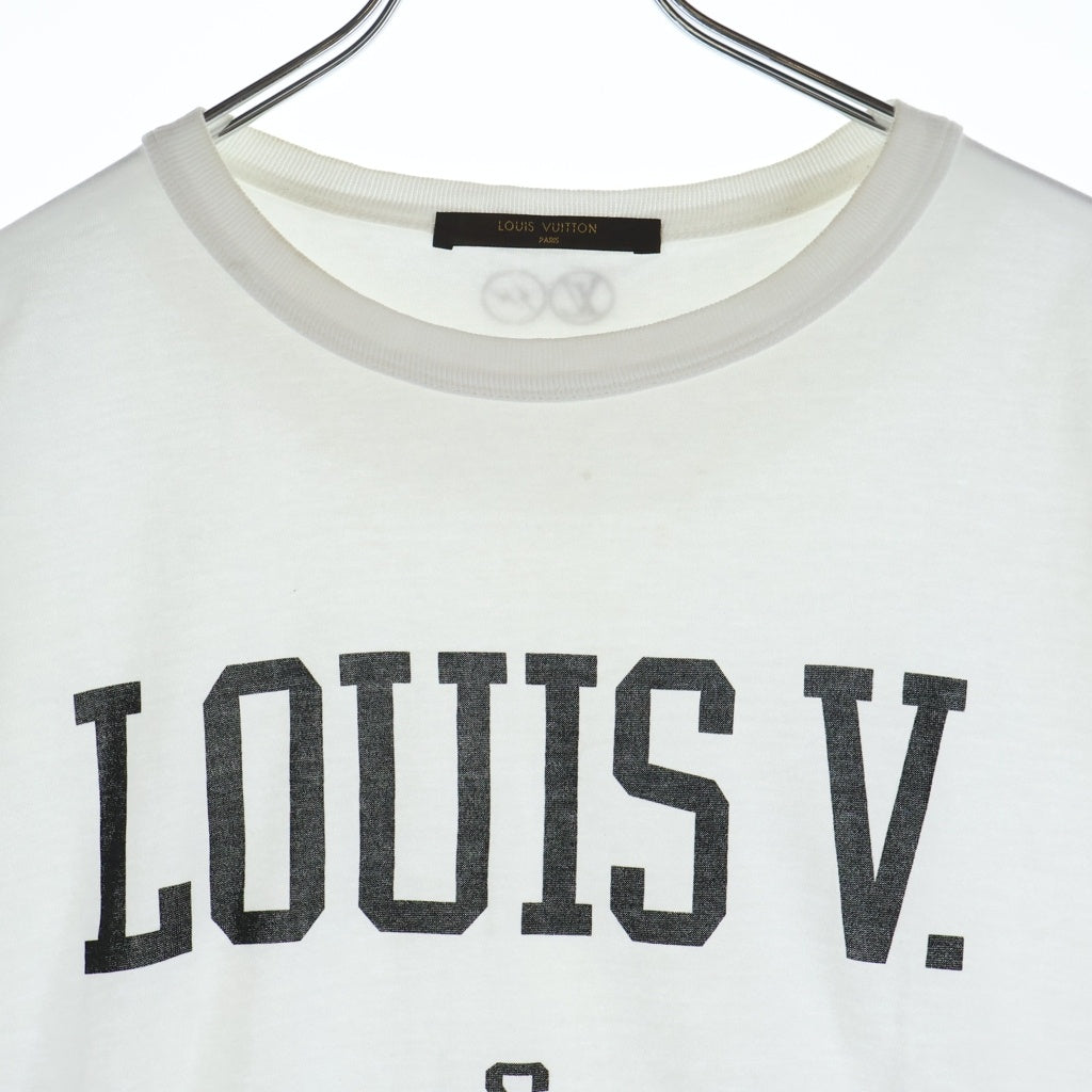 LOUIS VUITTON(ルイヴィトン) ×FRAGMENT DESIGN フロントロゴプリント 半袖Tシャツ カットソー ホワイト RM172M