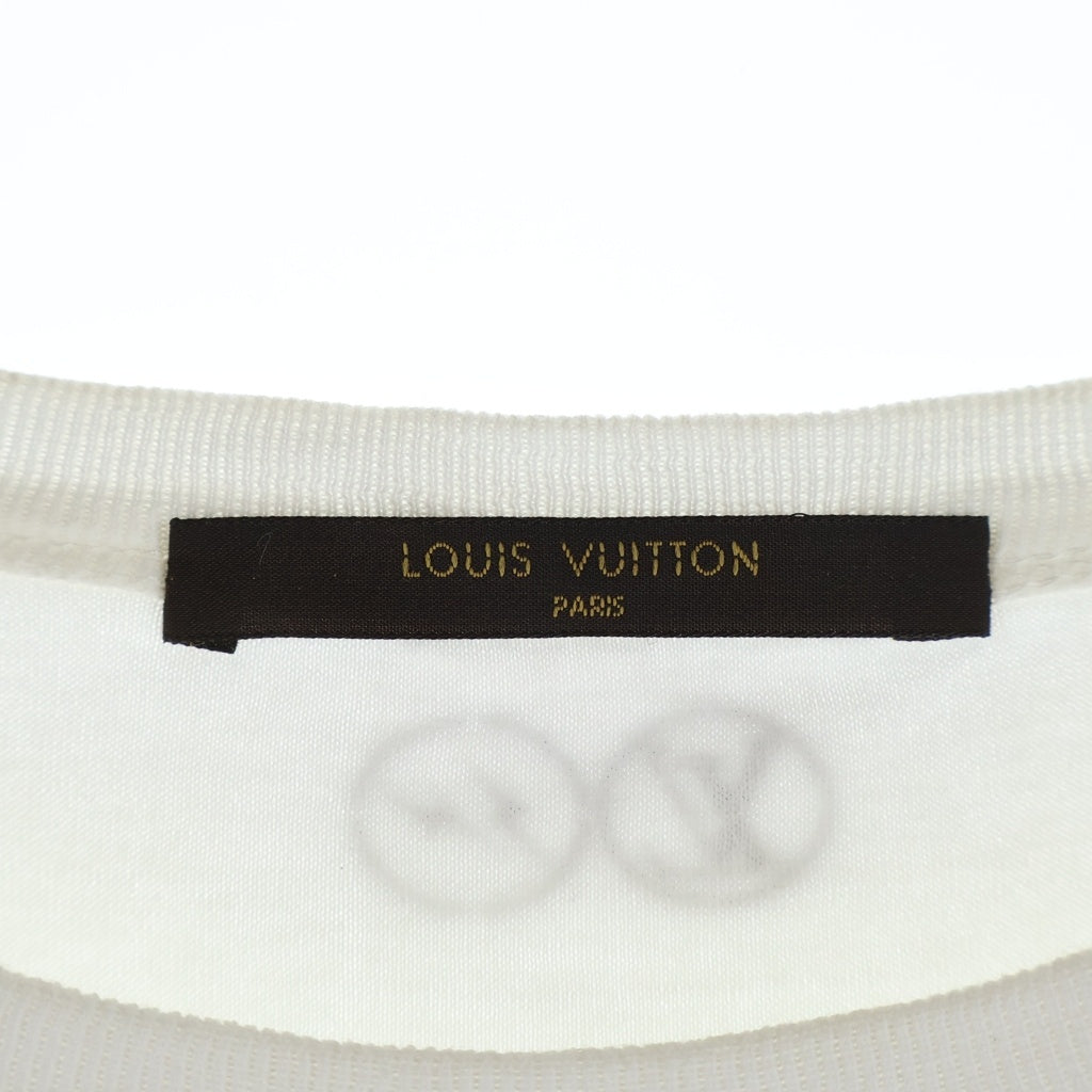 LOUIS VUITTON(ルイヴィトン) ×FRAGMENT DESIGN フロントロゴプリント 半袖Tシャツ カットソー ホワイト RM172M