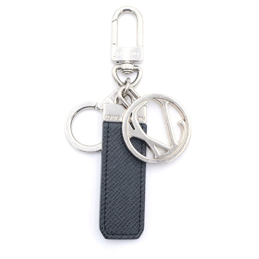 LOUIS VUITTON(ルイヴィトン) タイガ ポルトクレ LVクラブ キーリング キーホルダー バッグチャーム M65046 ブラック