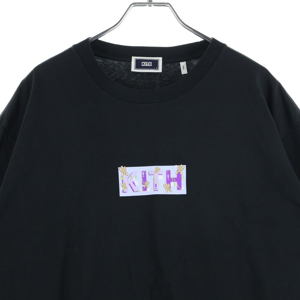 KITH(キス) 21AW SUPERWAXX CLASSIC LOGO L/S TEE スーパーワックス クラシックロゴ 長袖Tシャツ カットソー ブラック 21-070-060-0027-1-0