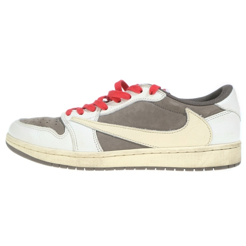 NIKE(ナイキ) ×TRAVIS SCOTT AIR JORDAN1 LOW OG SP トラヴィススコット エアジョーダン1 リバースモカ ローカットスニーカー ホワイト/ベージュ US11/29cm DM7866-162