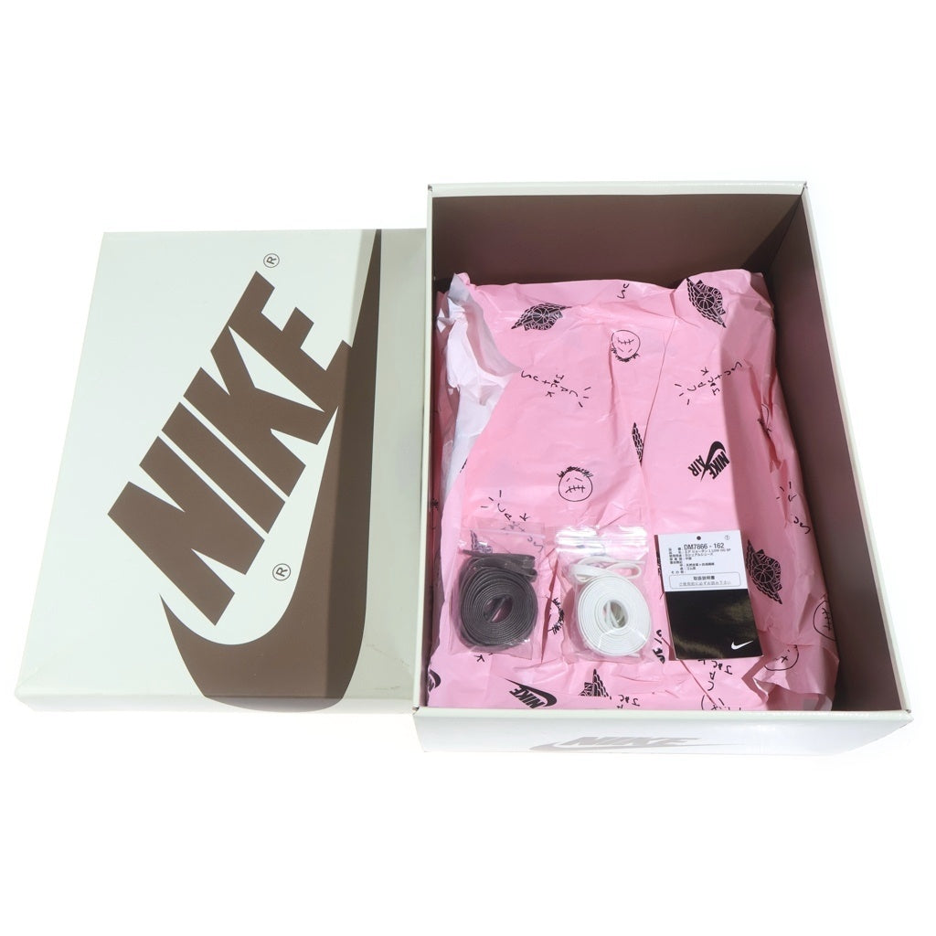 NIKE(ナイキ) ×TRAVIS SCOTT AIR JORDAN1 LOW OG SP トラヴィススコット エアジョーダン1 リバースモカ ローカットスニーカー ホワイト/ベージュ US11/29cm DM7866-162