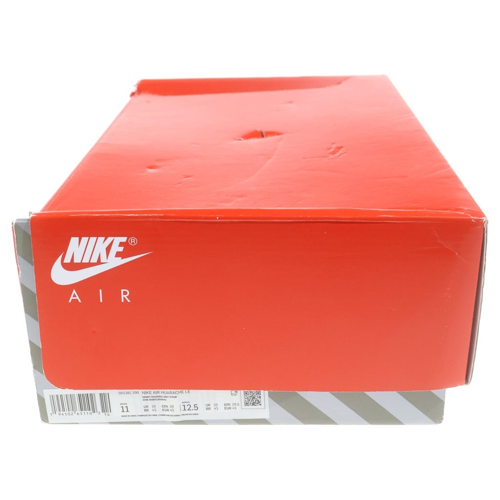 NIKE(ナイキ) ×STUSSY AIR HUARACHE LE DESERT OAK ステューシー エアハラチ デザートオーク ローカットスニーカー ベージュ/ブラウン US11/29cm DD1381-200