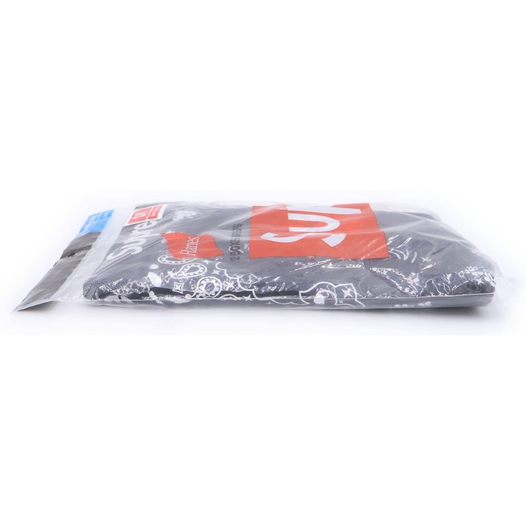 SUPREME(シュプリーム) Hanes Bandana Boxer Briefs(2Pack) ヘインズ バンダナ柄 ボクサーブリーフ ブラック