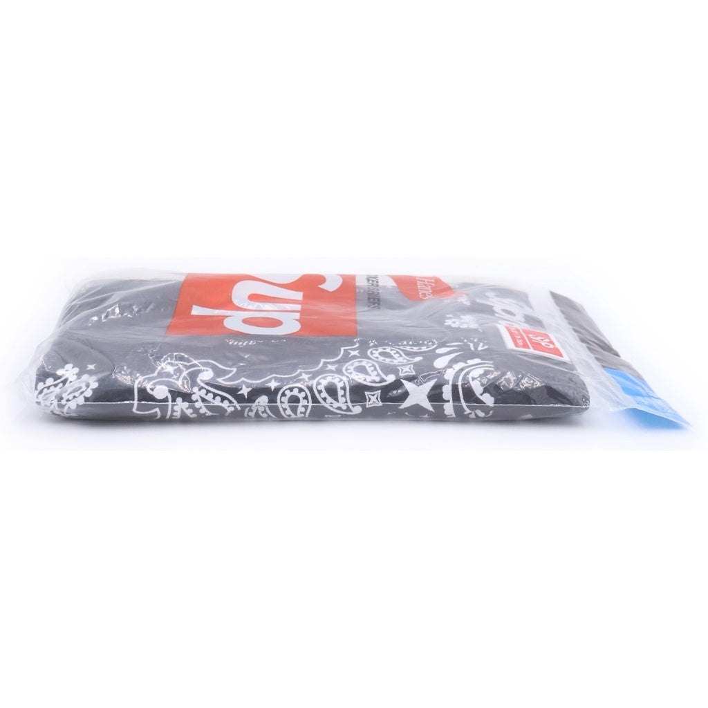SUPREME(シュプリーム) Hanes Bandana Boxer Briefs(2Pack) ヘインズ バンダナ柄 ボクサーブリーフ ブラック