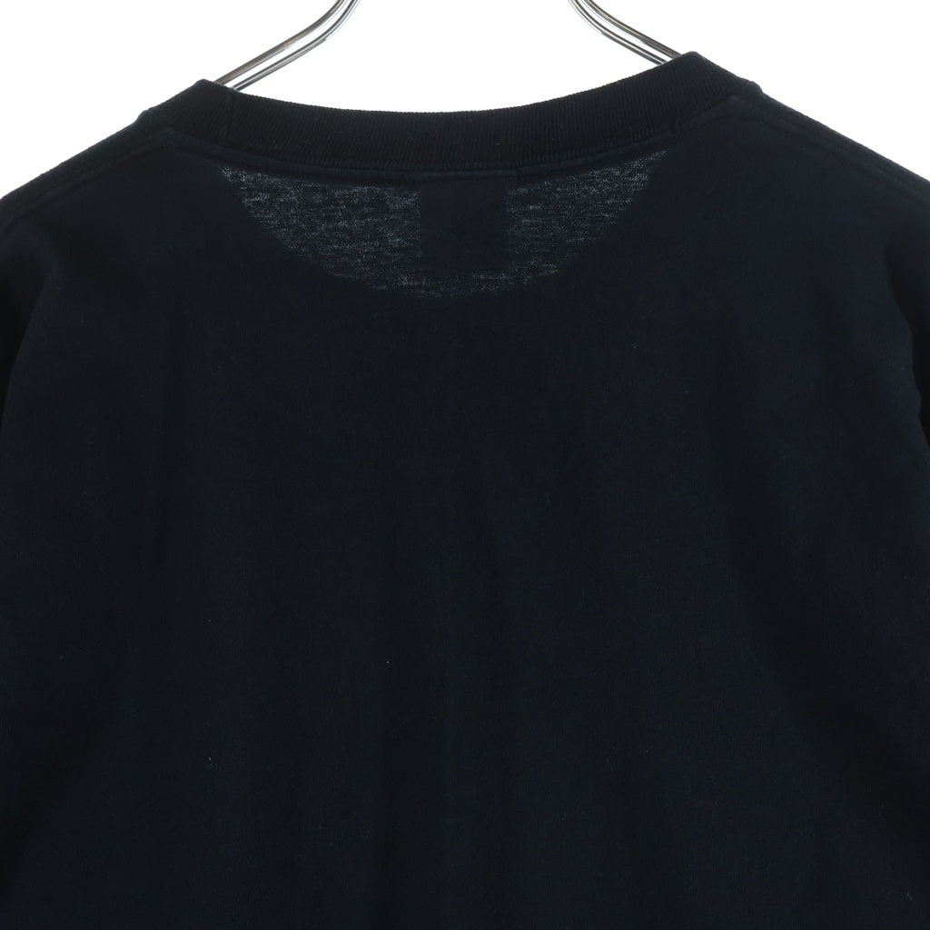 NOAH(ノア) Floral L/S Tee アームフローラルプリント クルーネック 長袖Tシャツ カットソー ブラック