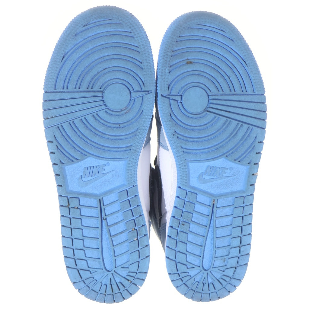 NIKE(ナイキ) GS AIR JORDAN 1 HIGH UNIVERSITY BLUE エアジョーダン 1 ユニバーシティ ハイカットスニーカー レディース ホワイト/ブルー US3.5Y/22.5cm 575441-134