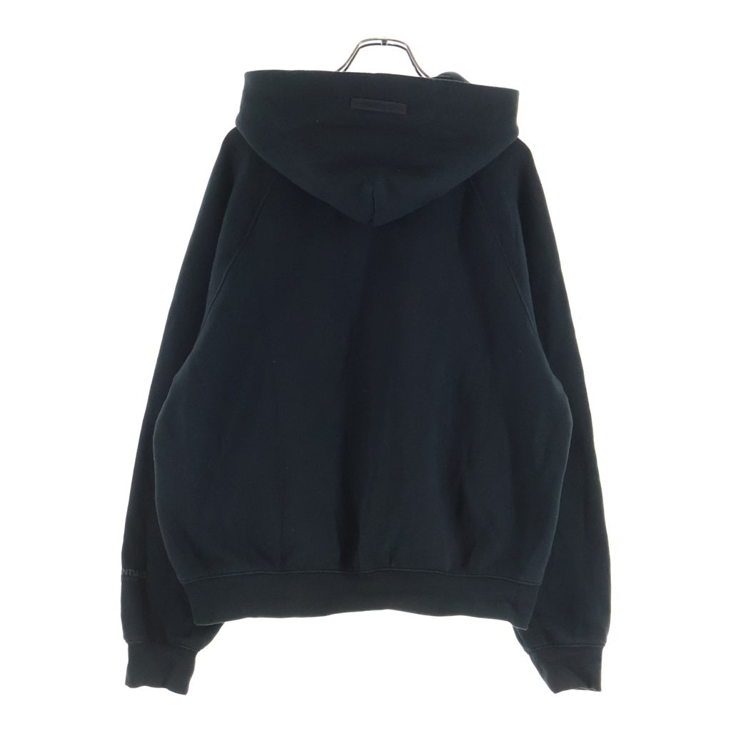 FEAR OF GOD ESSENTIALS(フィアオブゴッド エッセンシャルズ) リフレクター ロゴプリント スウェットパーカー フーディー ブラック