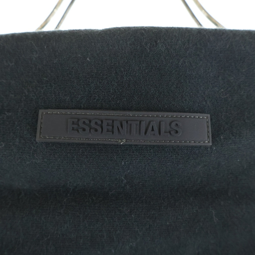 FEAR OF GOD ESSENTIALS(フィアオブゴッド エッセンシャルズ) リフレクター ロゴプリント スウェットパーカー フーディー ブラック