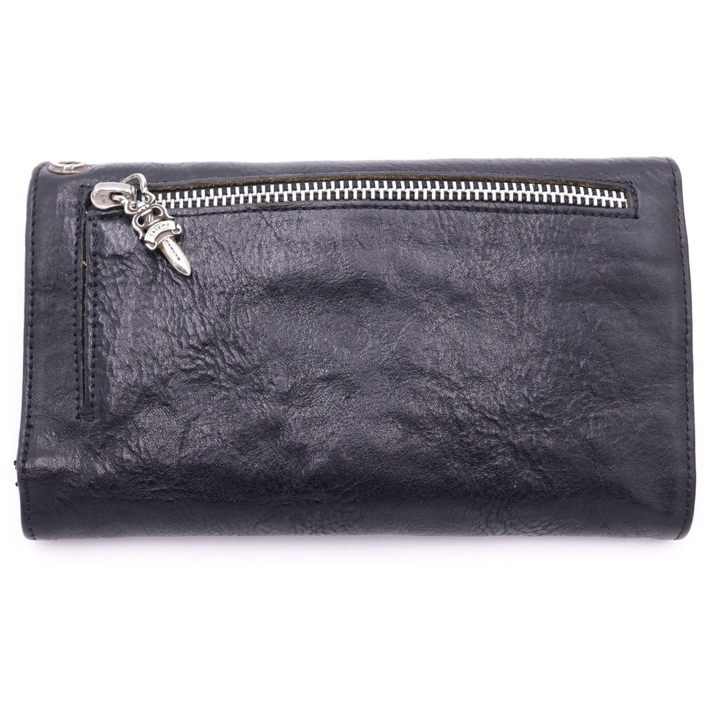 CHROME HEARTS(クロムハーツ) WAVE ウェーブ レザーウォレット 財布 ブラック