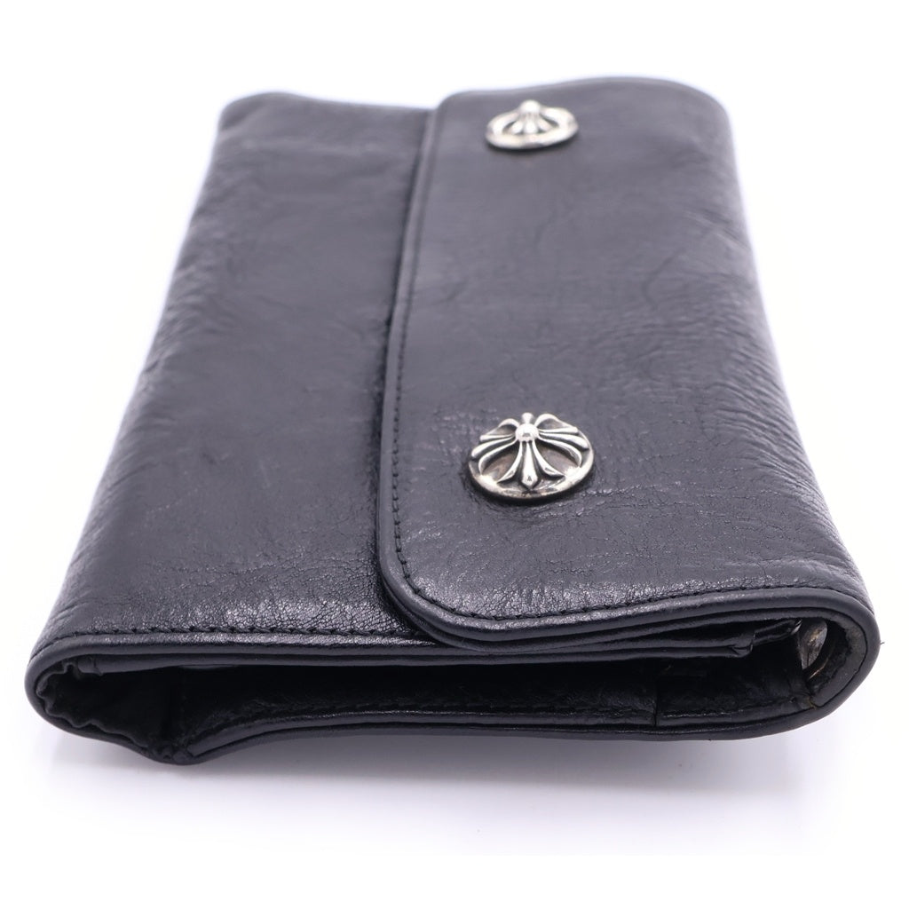 CHROME HEARTS(クロムハーツ) WAVE ウェーブ レザーウォレット 財布 ブラック