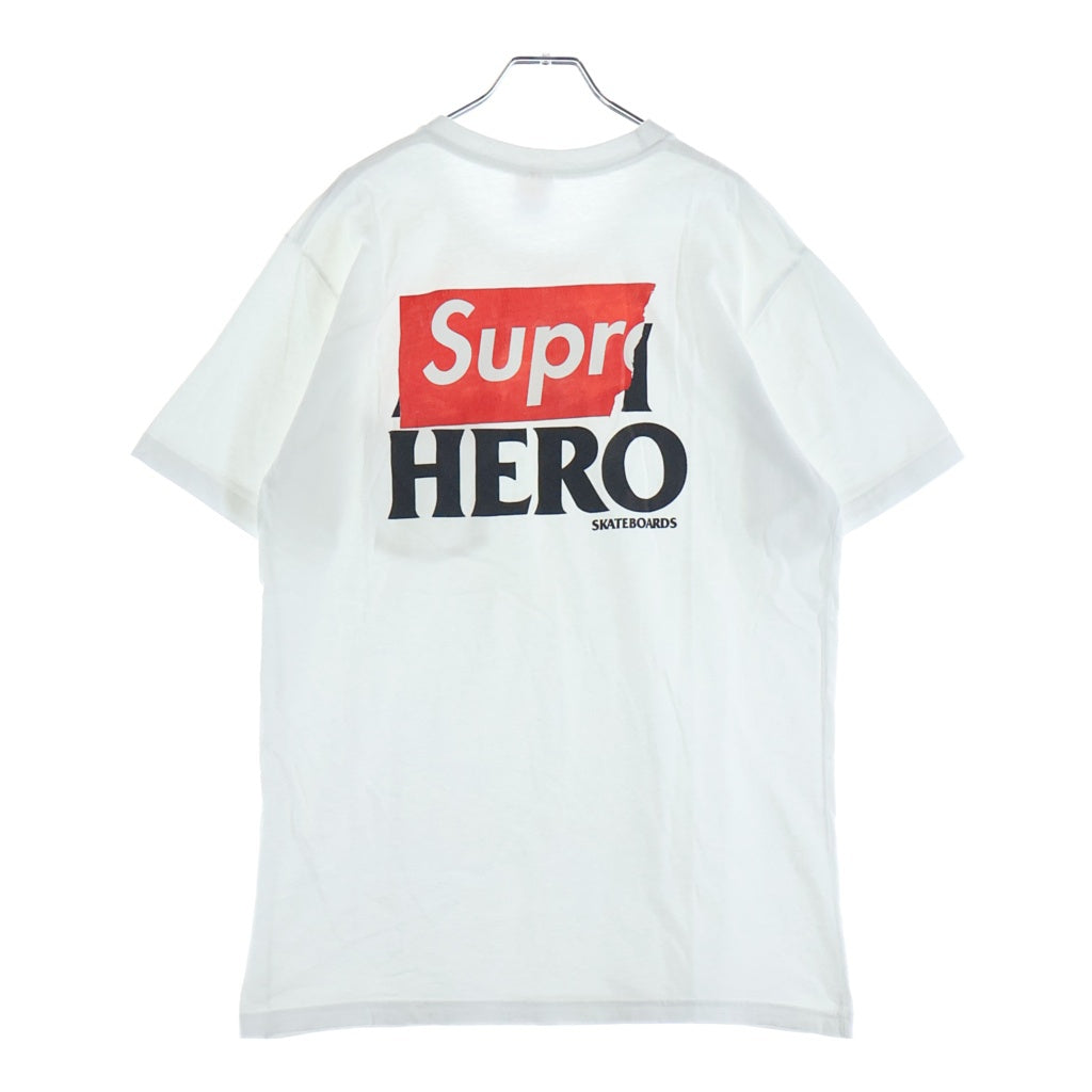 SUPREME(シュプリーム) 14SS × ANTIHERO Logo Pocket Tee アンタイヒーロー バックロゴ クルーネック 半袖ポケットTシャツ カットソー ホワイト
