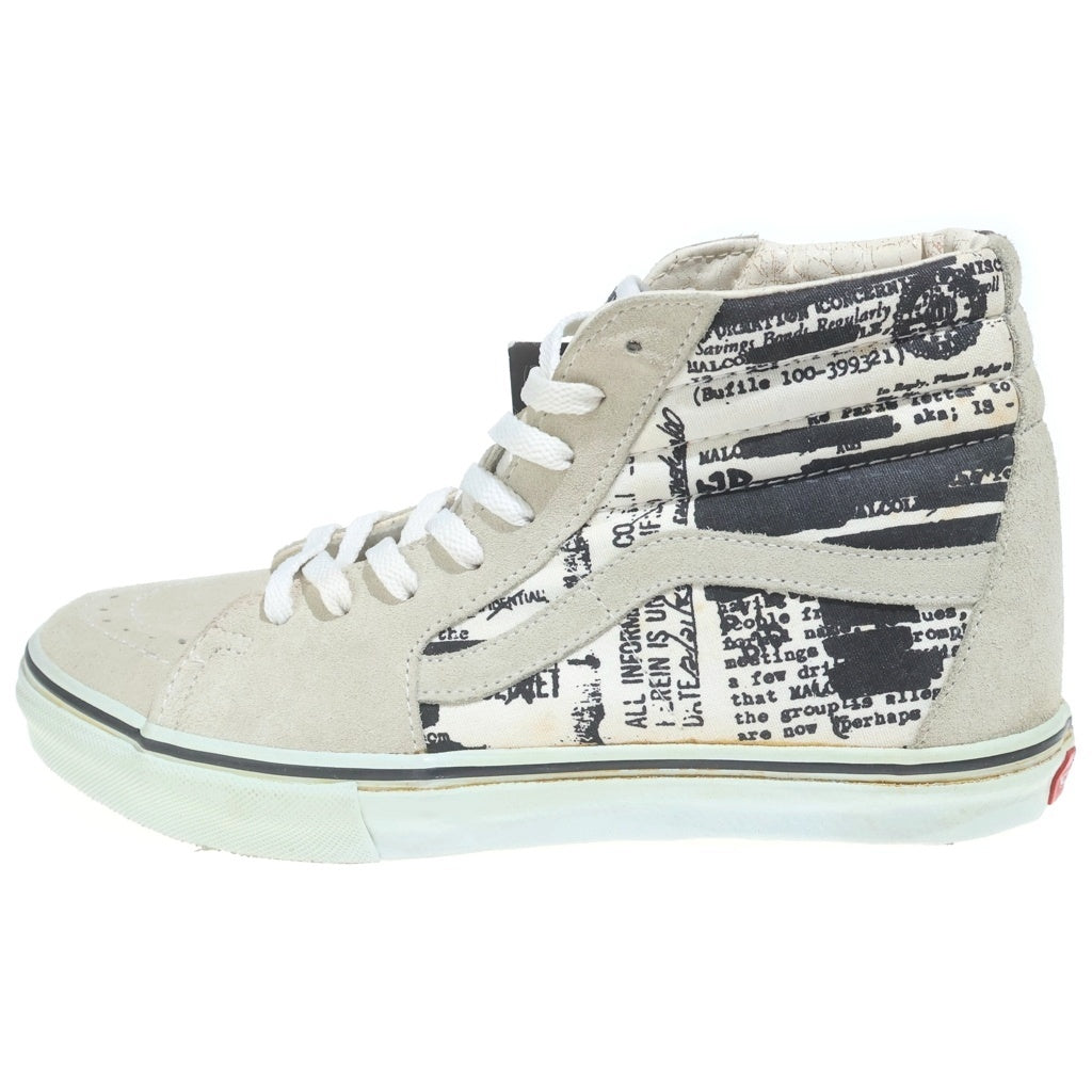 SUPREME(シュプリーム) 04AW × VANS SK8-HI SL FBI バンズ スケートハイ FBIプリント ハイカットスニーカー ホワイト US9.5/27.5cm 4892276095