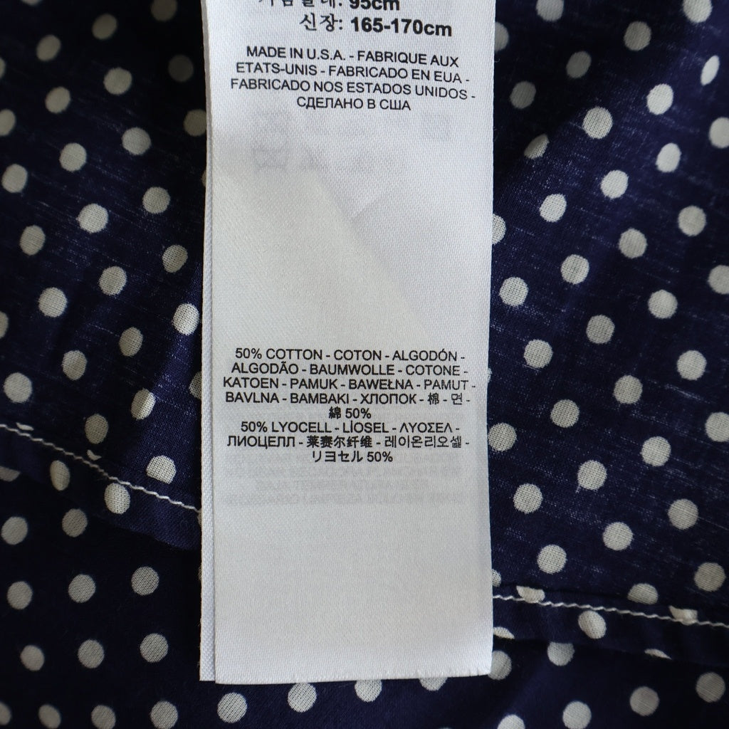 SUPREME(シュプリーム) 12AW × Levi's Western Shirt リーバイス ポルカドット柄 ウエスタン長袖シャツ ネイビー