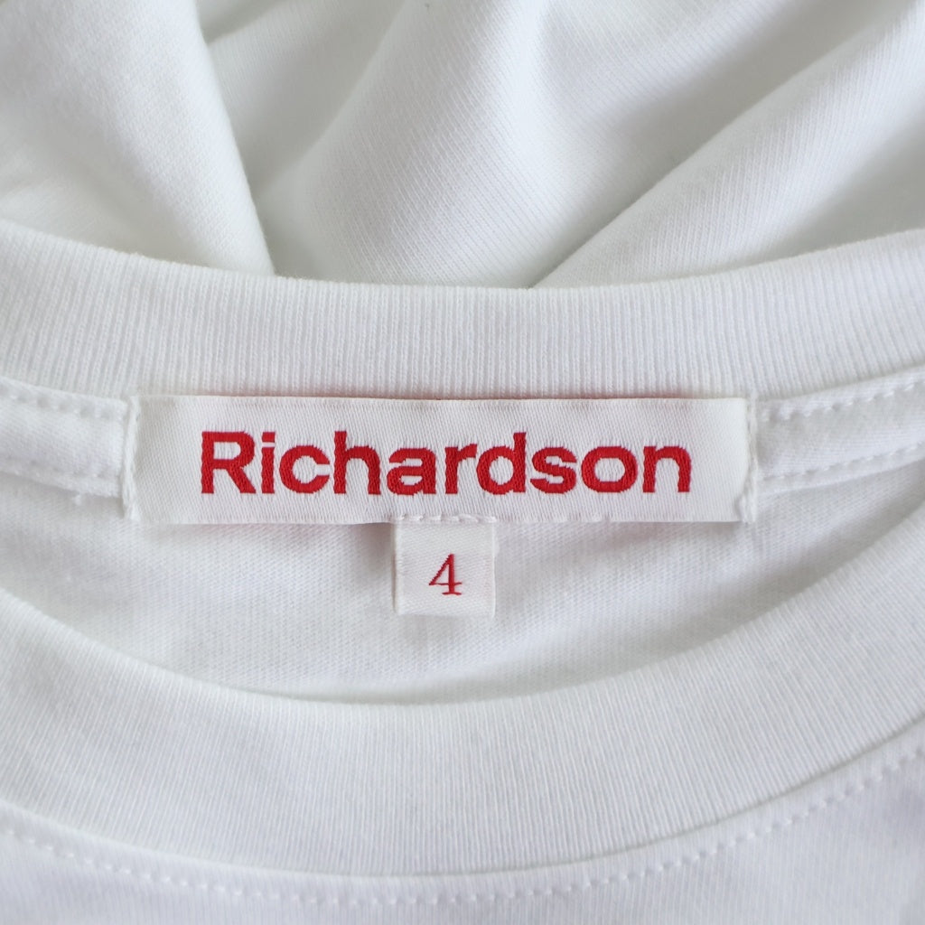 Richardson(リチャードソン) 18SS STRAWBERRY TEAMSTER LONGSLEEVE TEE ストロベリー チームスター プリント クルーネック 長袖Tシャツ カットソー ホワイト
