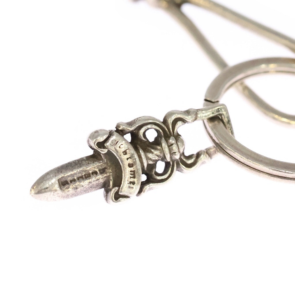 CHROME HEARTS(クロムハーツ) SMALL ROLLER&DGGR スモールローラー&ダガー キーリング キーホルダー シルバー