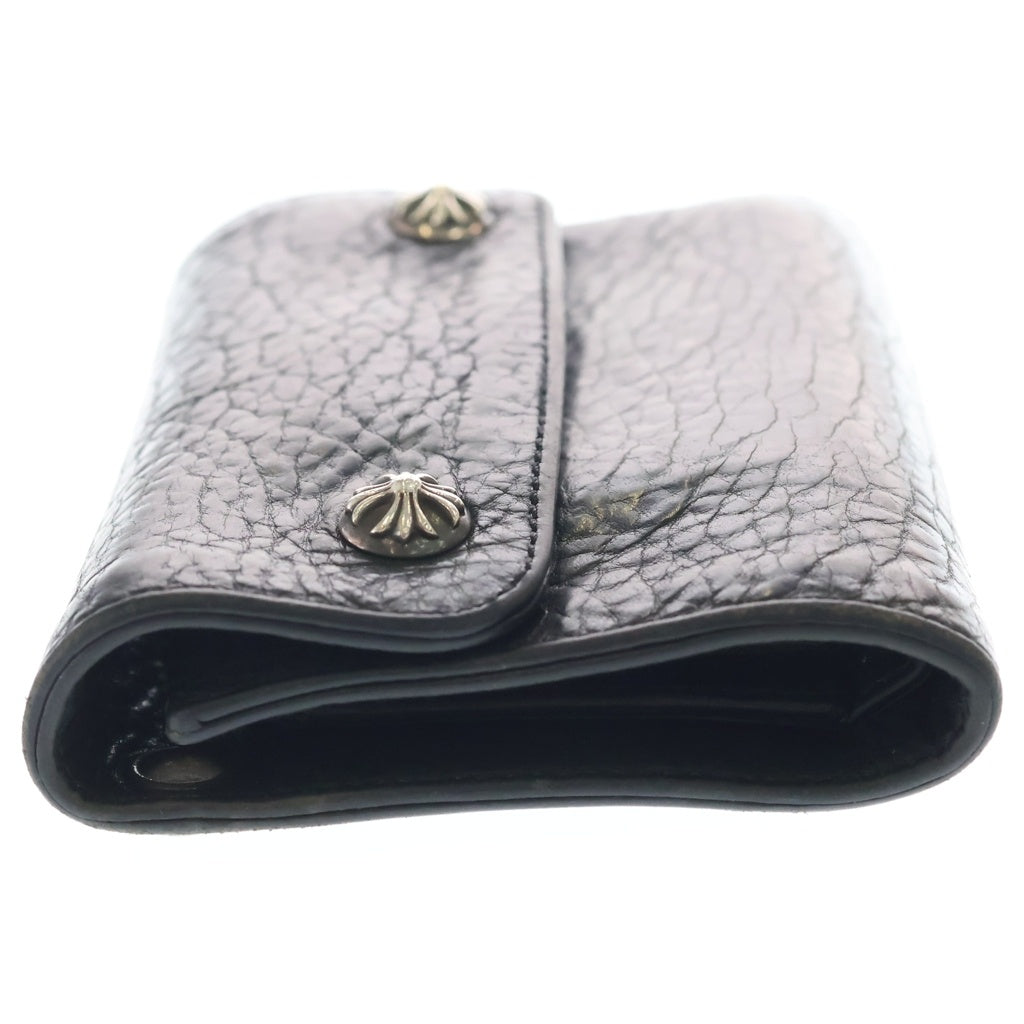 CHROME HEARTS(クロムハーツ) WAVE MINI ウェーブミニ レザーウォレット 財布 ブラックBCA373
