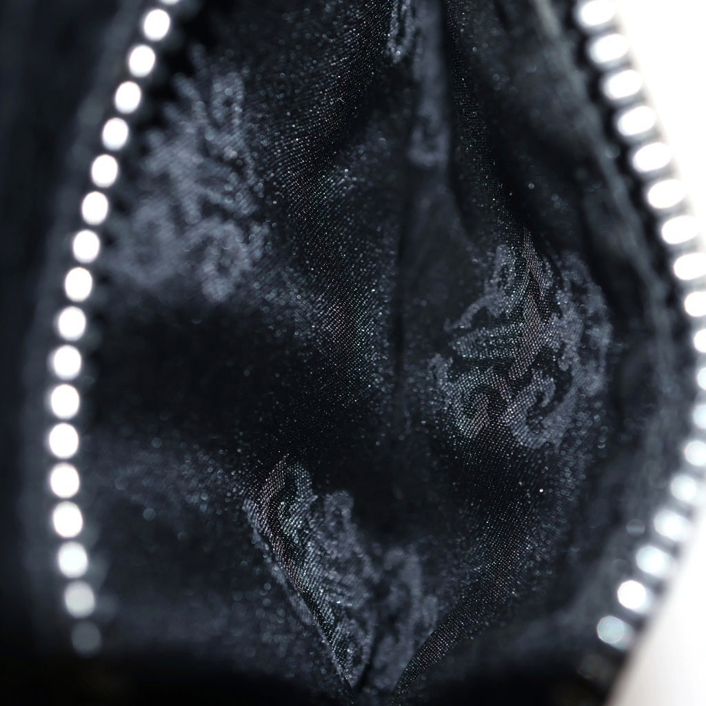 CHROME HEARTS(クロムハーツ) WAVE MINI ウェーブミニ レザーウォレット 財布 ブラックBCA373