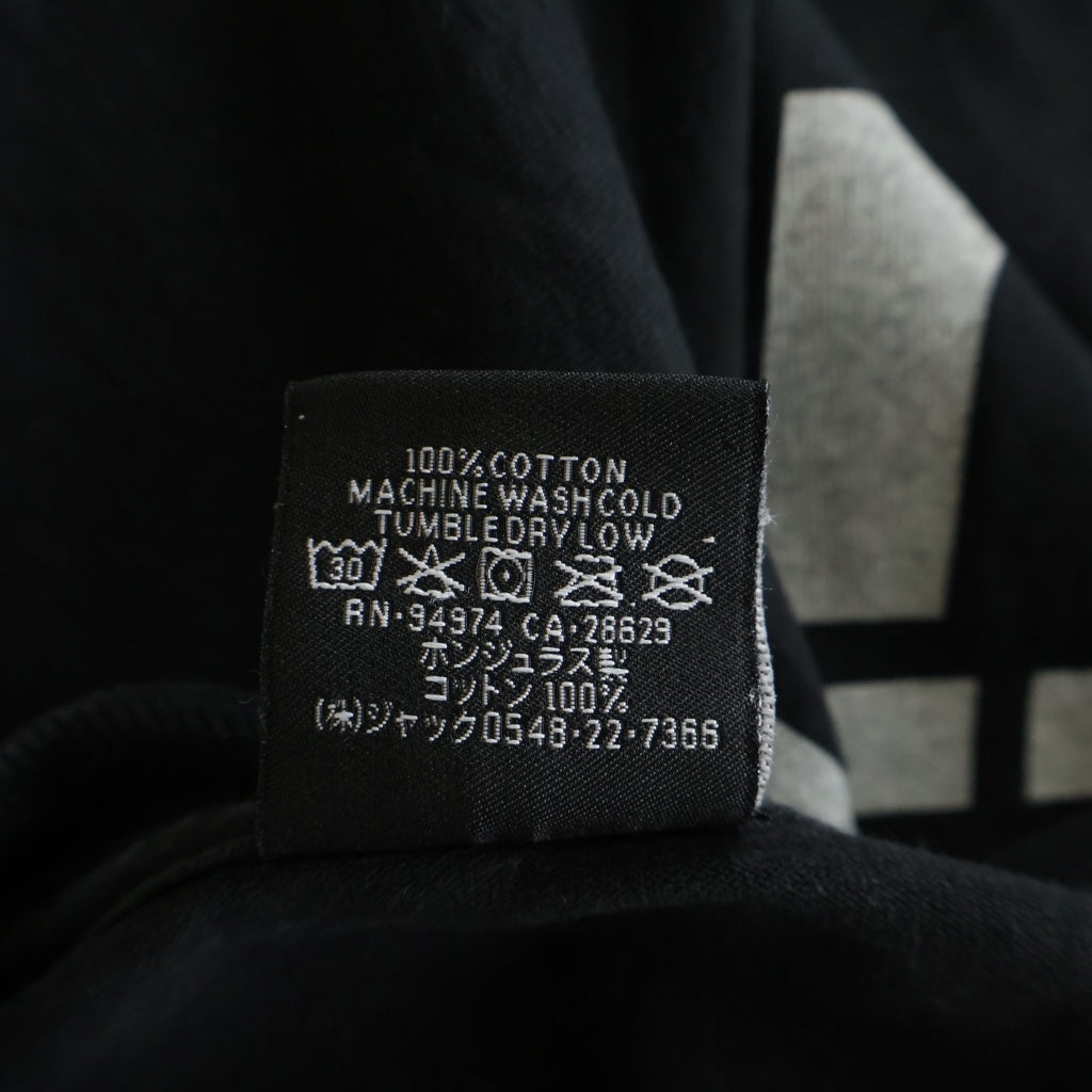 STUSSY(ステューシー) Surfwalk Tee Pigment Dyed サーフウォーク フェード加工 両面プリント 半袖Tシャツカットソー ブラック