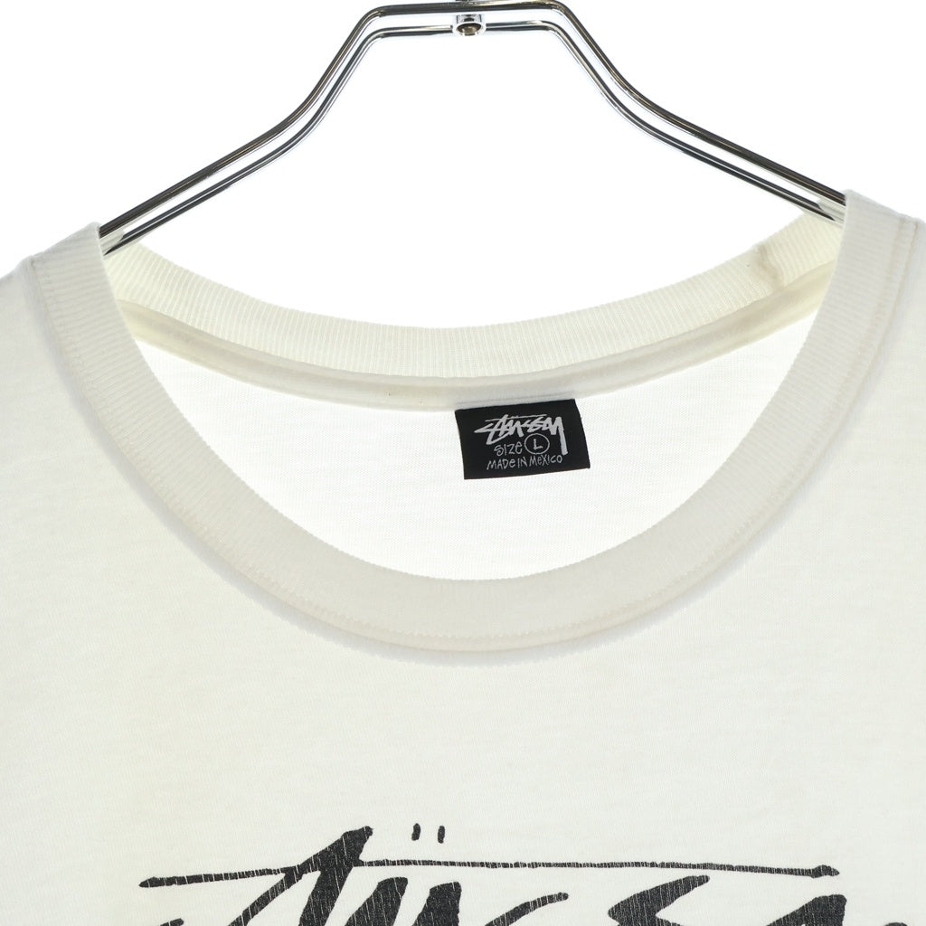 STUSSY(ステューシー) ×DENIM TEARS Farmers Blvd. Tee フロントフォトプリント 半袖Tシャツ カットソー ホワイト