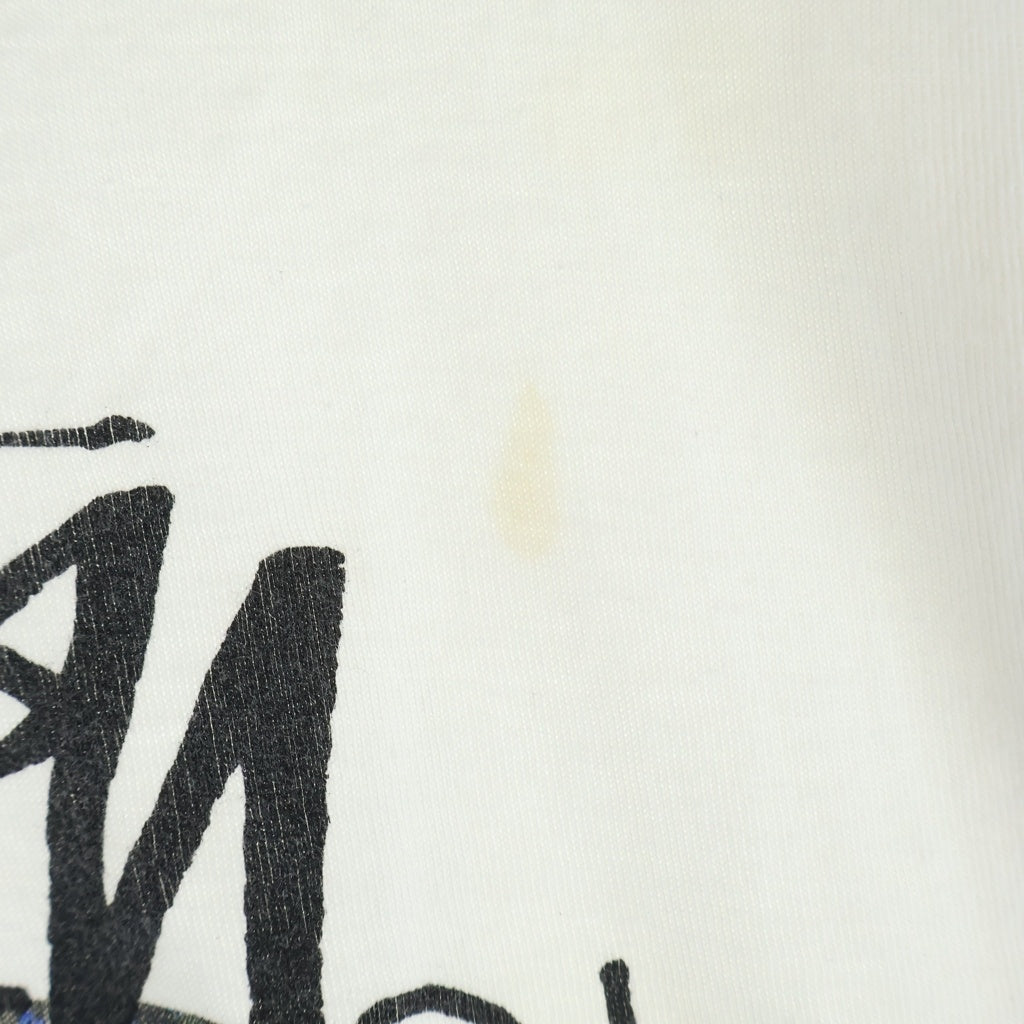 STUSSY(ステューシー) ×DENIM TEARS Farmers Blvd. Tee フロントフォトプリント 半袖Tシャツ カットソー ホワイト