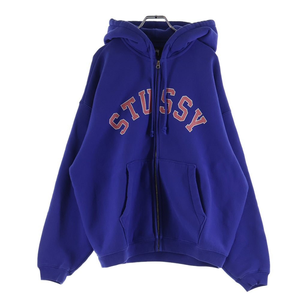 STUSSY(ステューシー) 24AW FADED GRAPHIC ZIP HOODIE フェード加工 ジップアップパーカー フーディー パープル