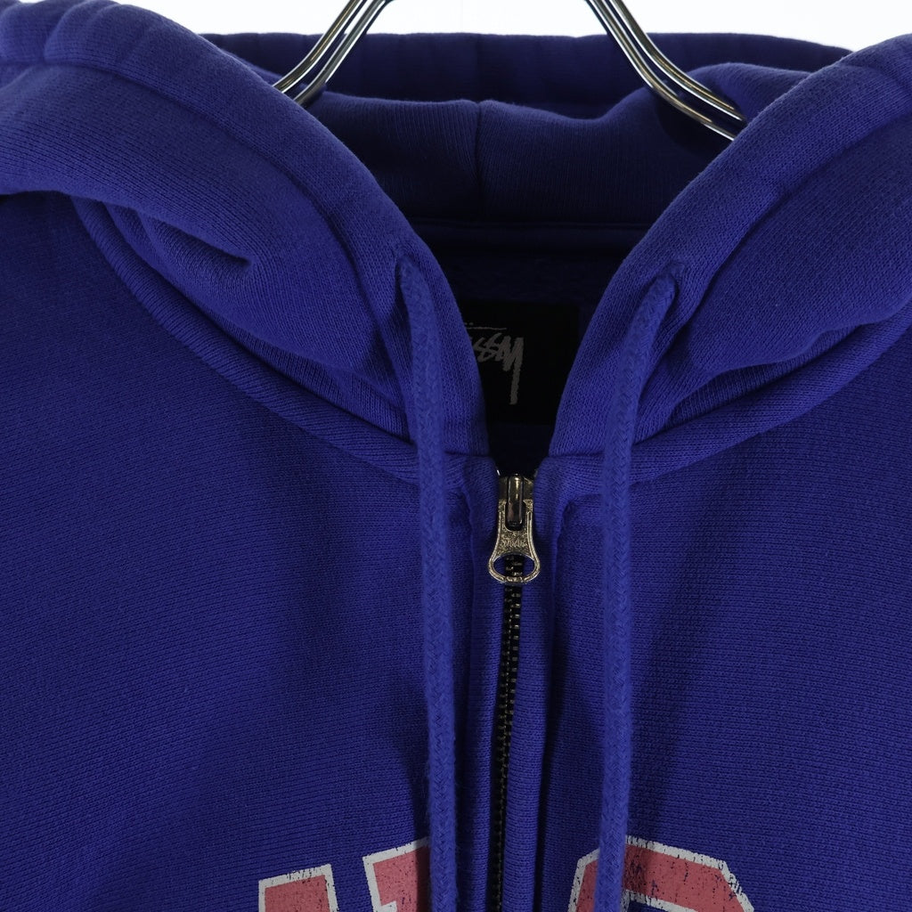 STUSSY(ステューシー) 24AW FADED GRAPHIC ZIP HOODIE フェード加工 ジップアップパーカー フーディー パープル
