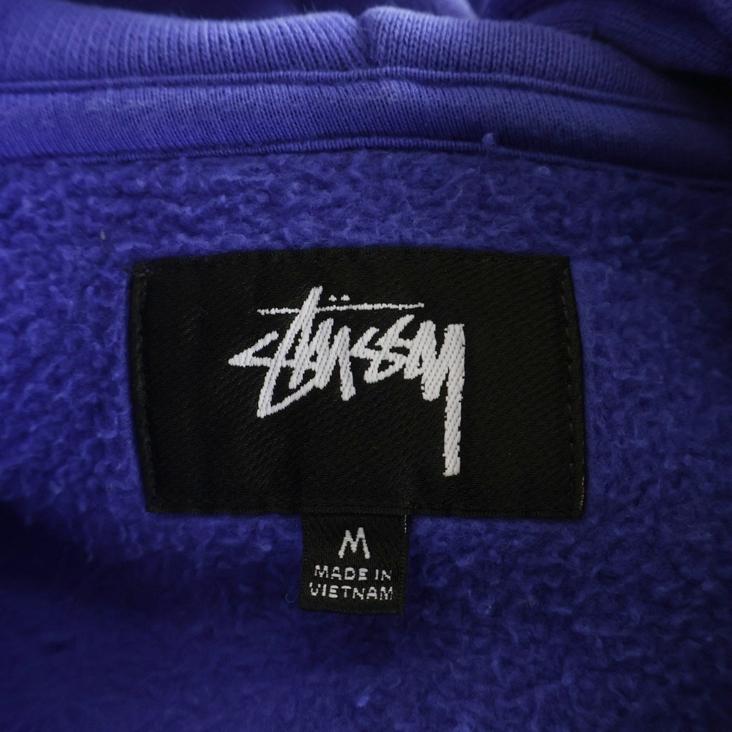 STUSSY(ステューシー) 24AW FADED GRAPHIC ZIP HOODIE フェード加工 ジップアップパーカー フーディー パープル