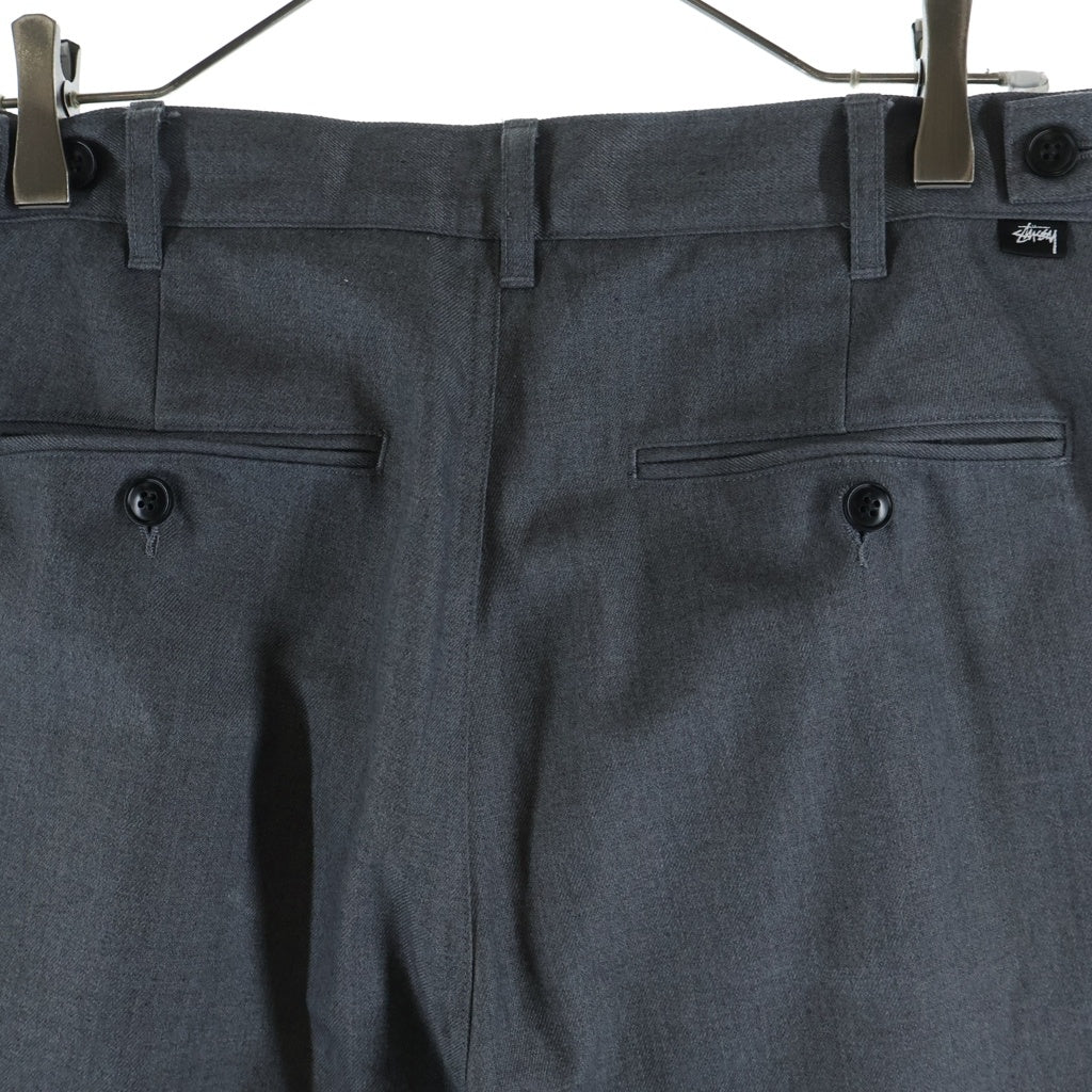 STUSSY(ステューシー) Volume Pleated Trouser ボリュームプリーツドトラウザーパンツ スラックス グレー