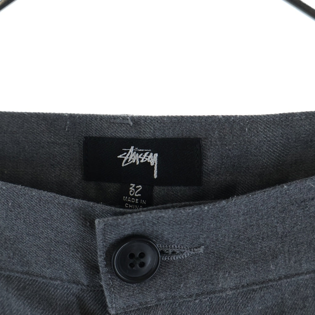 STUSSY(ステューシー) Volume Pleated Trouser ボリュームプリーツドトラウザーパンツ スラックス グレー
