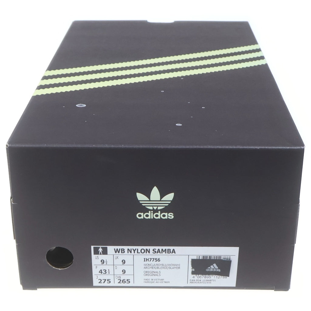 adidas(アディダス) ×Wales Bonner Nylon Samba ウェールズボナー ナイロンサンバ ローカットスニーカー ベージュ/ブルー US9.5/27.5cm IH7756
