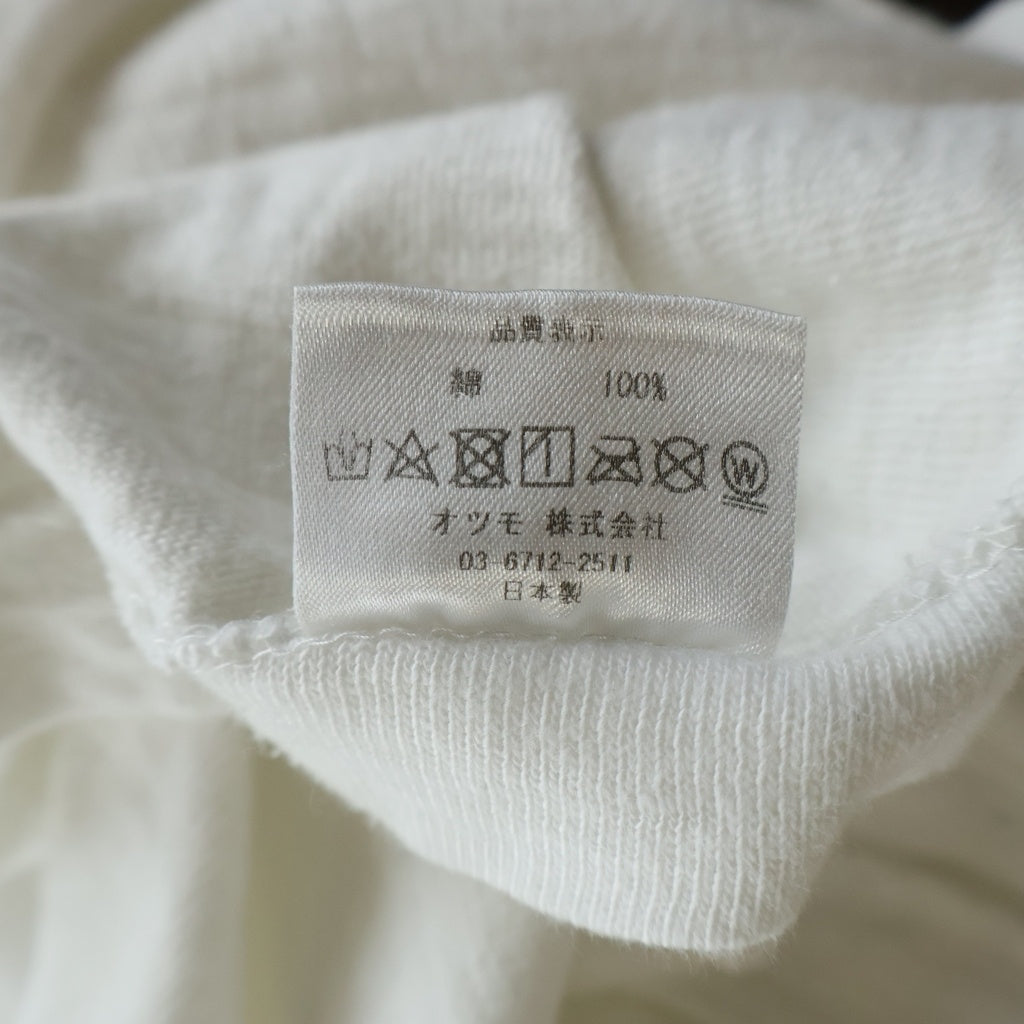 HUMAN MADE(ヒューマンメイド) Logo Patch L/S Tee 胸ロゴパッチ バック アーム プリント クルーネック 長袖Tシャツ ホワイト