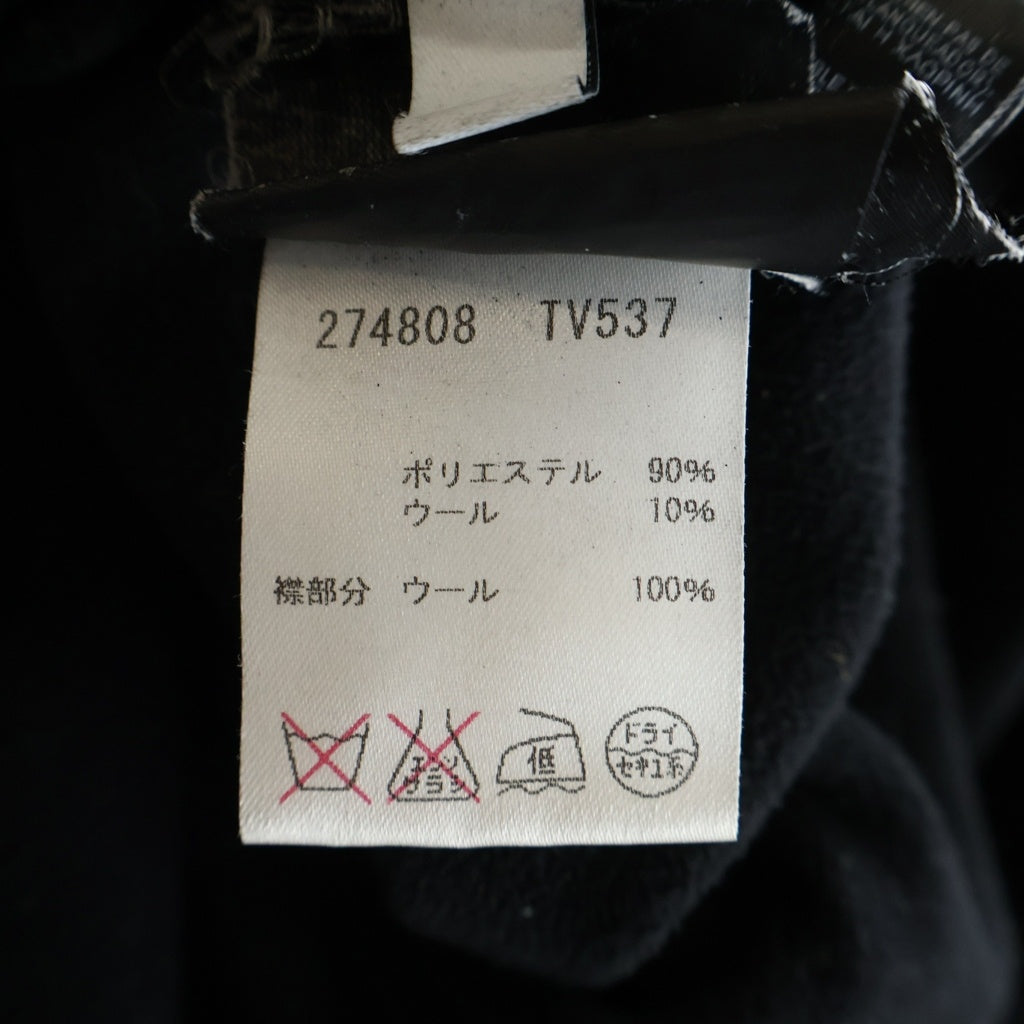 BALENCIAGA(バレンシアガ) フルジップ ニット切り替え ベロアブルゾン ブラック 274808ーTV537