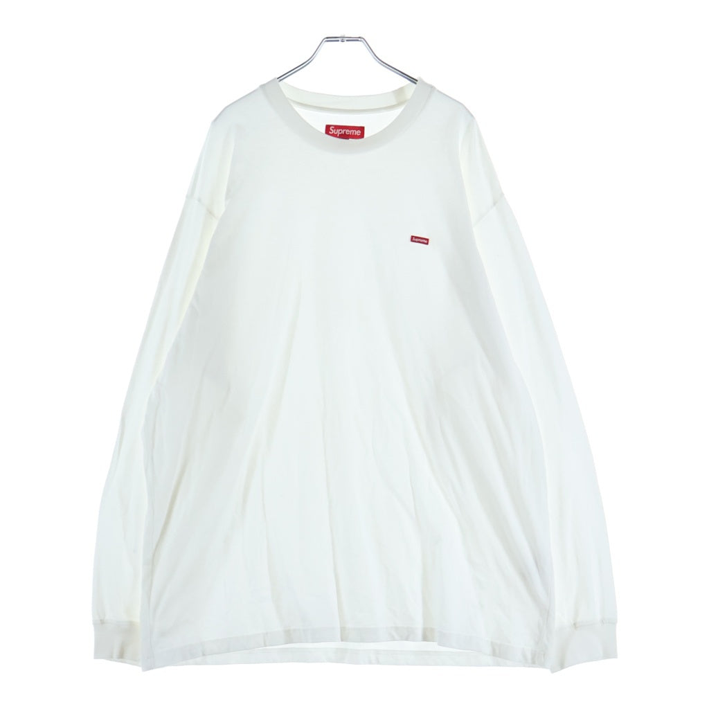 SUPREME(シュプリーム) 26SS Small Box Logo スモールボックスロゴ クルーネック ロングスリーブ カットソー ホワイト