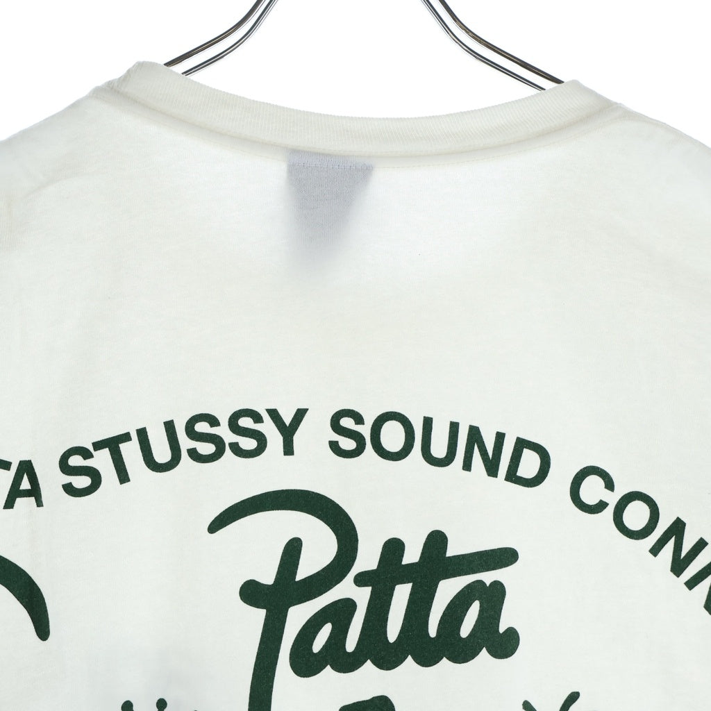 STUSSY(ステューシー) ×Patta Sound Connection Tee パタ サウンド コネクション クルーネック 半袖Tシャツ カットソー ホワイト