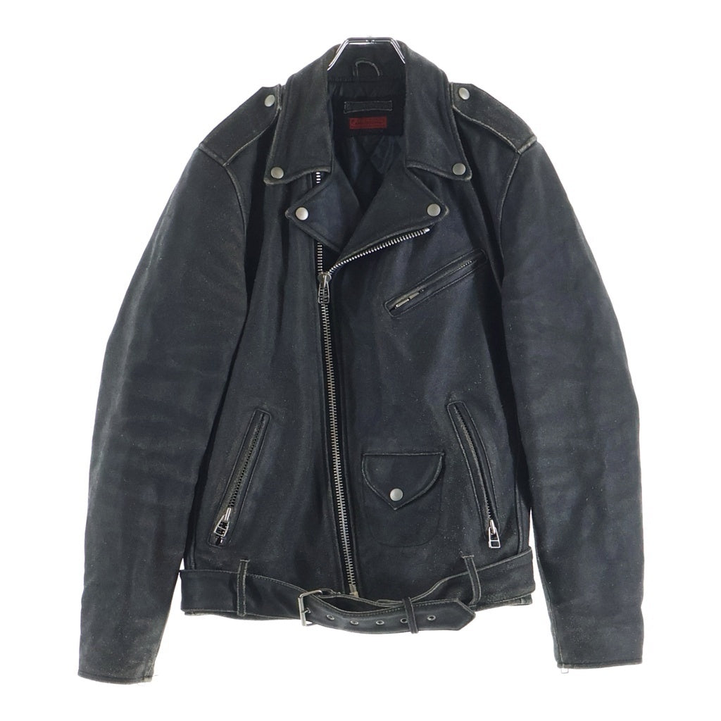 JOHNBULL(ジョンブル) Double Rider Jacket 鮫肌加工 ダブルライダース ブラック