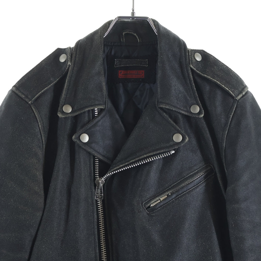 JOHNBULL(ジョンブル) Double Rider Jacket 鮫肌加工 ダブルライダース ブラック