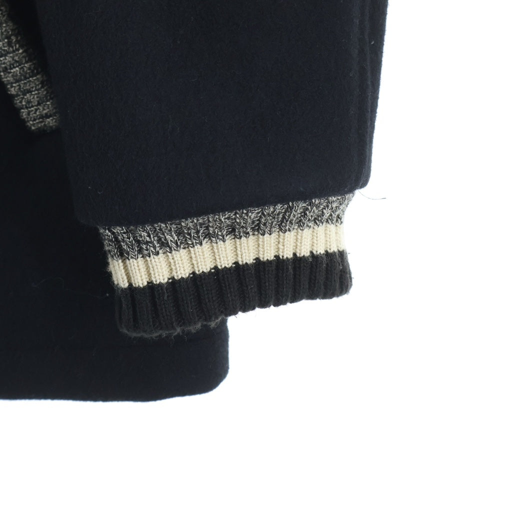 weirdo(ウィアード) 10AW D.O.E. Pharaoh Jacket TALONジップ バック ホットロッド刺繍 ウール ファラオジャケット ブラック WRD-10-FW-01