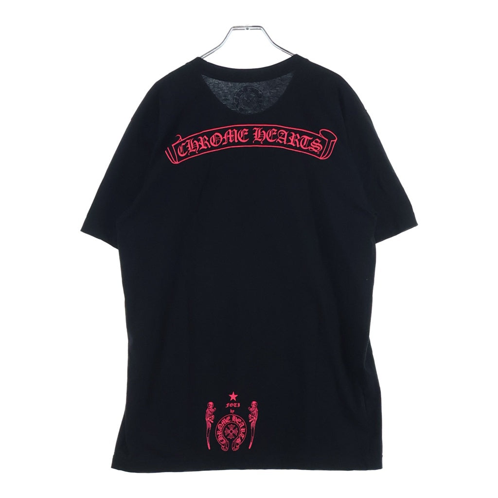 CHROME HEARTS(クロムハーツ) FOTI S/S Tee フォティ ハリスティータ バックスクロールラベル 両面プリント 半袖 Tシャツ カットソー ブラック