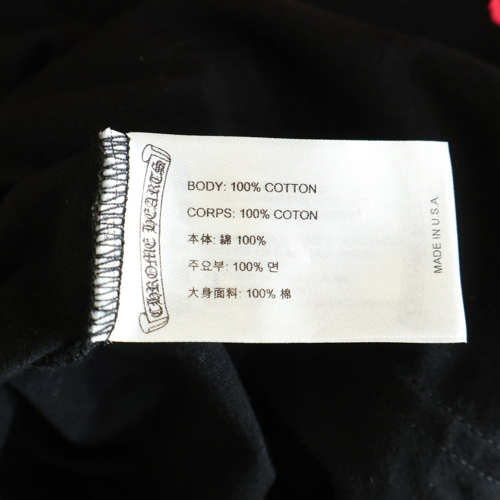CHROME HEARTS(クロムハーツ) FOTI S/S Tee フォティ ハリスティータ バックスクロールラベル 両面プリント 半袖 Tシャツ カットソー ブラック