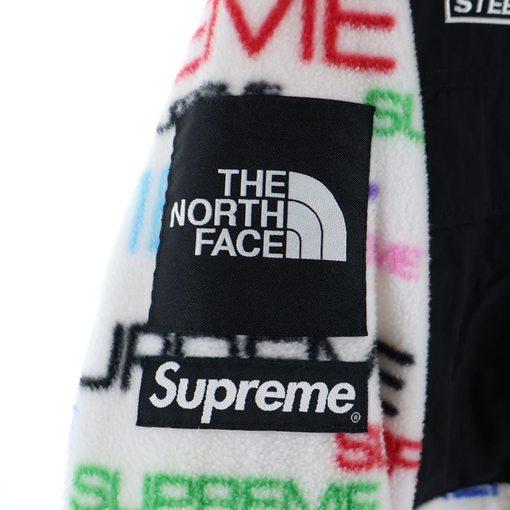 SUPREME(シュプリーム) 21AW ×THE NORTH FACE Steep Tech Fleece Jacket ステップテックフリースジャケット ロゴ総柄 ブルゾン マルチ NA52101I