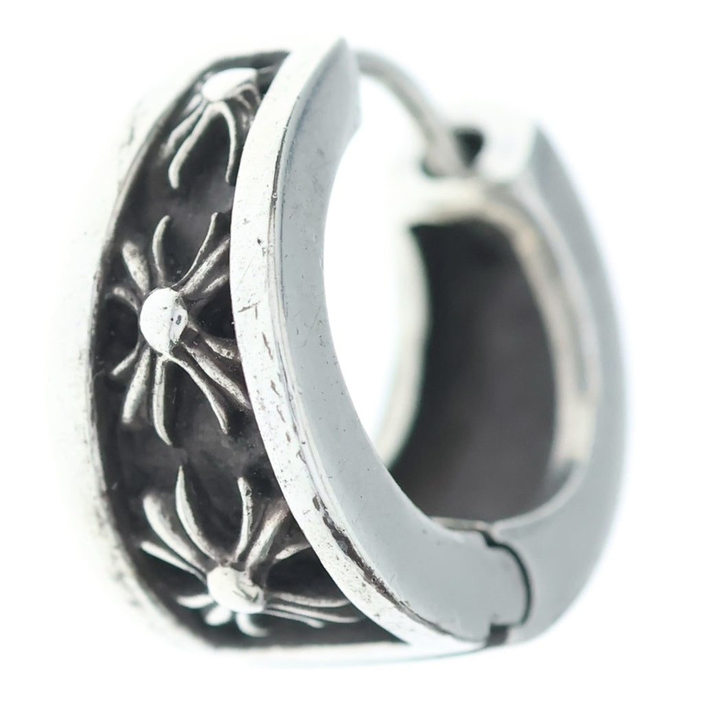 CHROME HEARTS(クロムハーツ) NARROW V-CHX R ナローVバンド CHプラス フープピアス シルバー