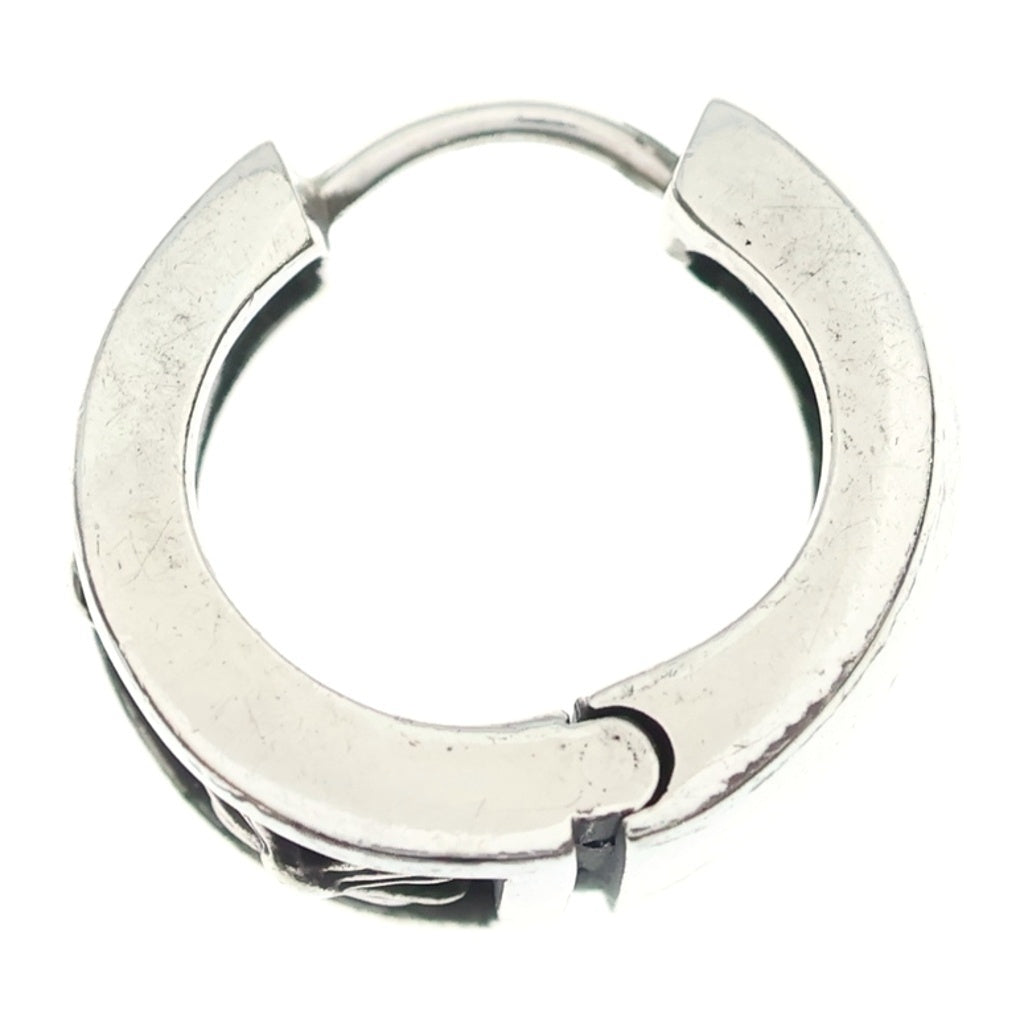 CHROME HEARTS(クロムハーツ) NARROW V-CHX R ナローVバンド CHプラス フープピアス シルバー