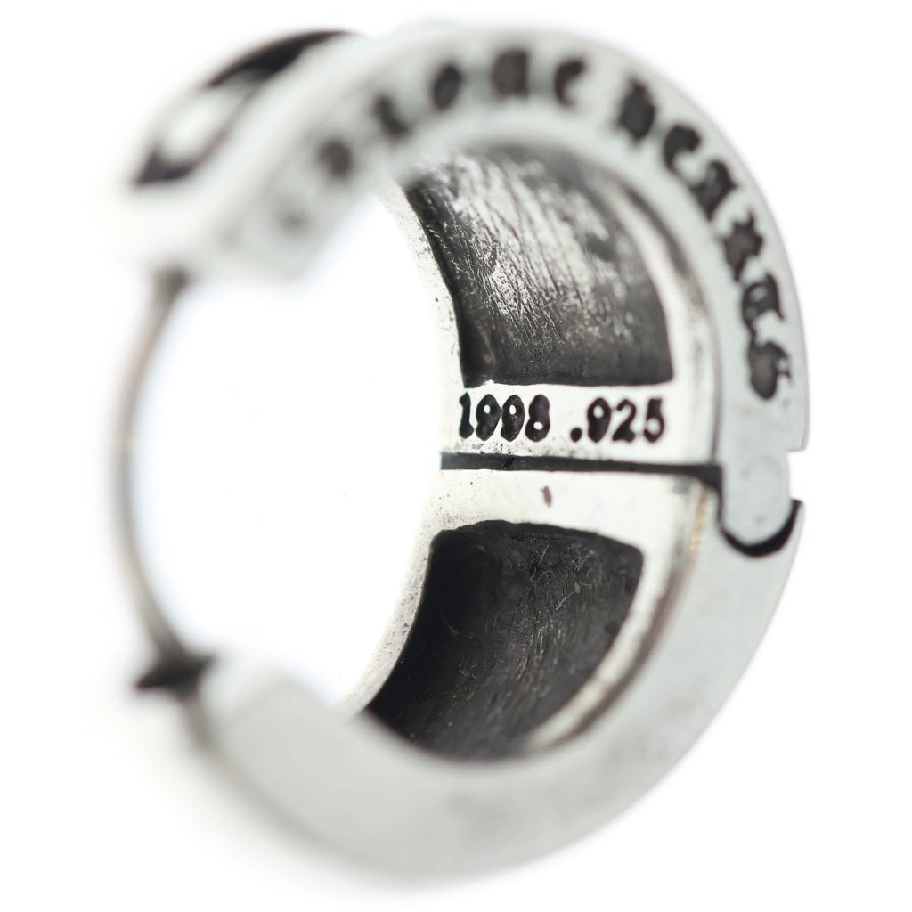 CHROME HEARTS(クロムハーツ) NARROW V-CHX R ナローVバンド CHプラス フープピアス シルバー